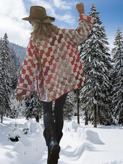 Quilt coat jacket "put a bow on it" ooak-up to XL