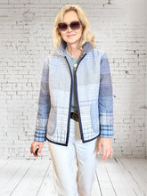 Custom. NEW STYLE Quilt Market Jacket "ombré blues"