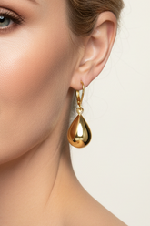 Golden drop earrings