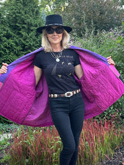 Quilt jacket bold Amish colorblock OOAK