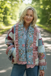 Quilt Jacket “ prairie patch” OSFM