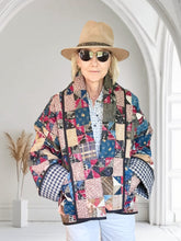 Quilt jacket "indigo & calico"