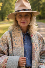 Quilt Jacket “Sage cottage ” OSFA up to 3X
