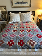 Quilt Reds criss-cross,  churn and dash