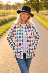 Quilt Market Jacket “postage stamp” M (4,6,8)