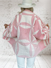 Quilt coat jacket vintage "pretty in pink"