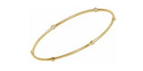 Skinny Diamond gold bangle bracelet 1/2 CTW