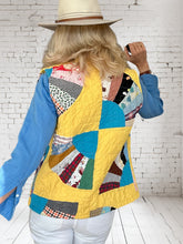 Quilt vest vintage "fan fair"