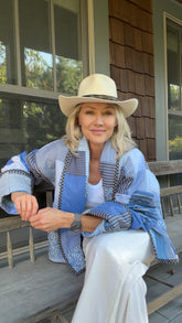 Quilt Jacket “ positivity blues”