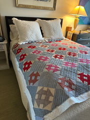 Quilt Reds criss-cross,  churn and dash