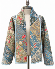 Quilt Jacket “The Teal Deal ” OSFM -up to 2X