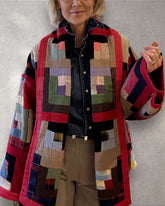 Quilt jacket “Log Cabin”