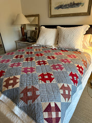 Quilt Reds criss-cross,  churn and dash