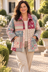 Quilt Market Jacket "Cranberry Manor” L-12 -14