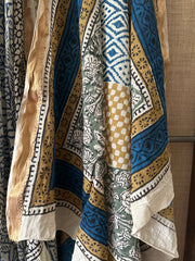 Silk edge Shawl scarf multi colored