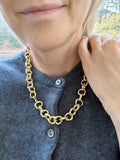 Chunky wonky link chain necklace