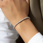Diamond line bracelet