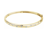Diamond gold bangle bracelet 3/4 CTW