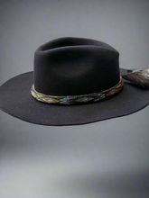 Black felt cowboy- fedora