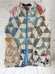 Quilt vest "take your mark" OSFM: sm-med-lg