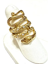 Snake ring inlaid with diamonds (Cz) CUSTOM