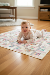 Baby girl Quilt ,color me madras!