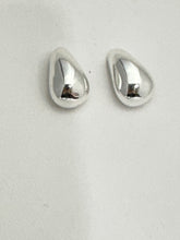 Organic drop post earrings