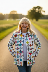 Quilt Market Jacket “postage stamp” M (4,6,8)