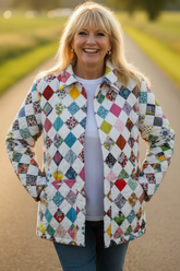 Quilt Market Jacket “postage stamp” M (4,6,8)