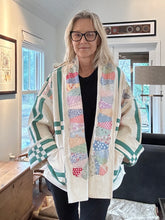 Quilt coat jacket " fenced in”