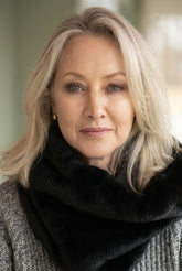 Mink Fur collar scarf (faux)