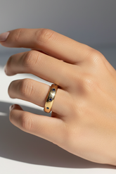 Blue sapphire wide band eternity 14k ring