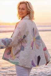 Quilt jacket “party plates”