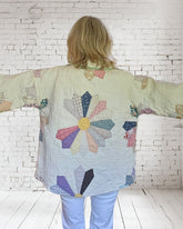 Quilt jacket “party plates”