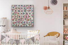 Baby girl Quilt ,color me madras!