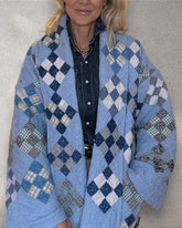 Quilt jacket “the blues- 9 patch”