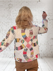 NEW STYLE Quilted Market Jacket "pink wedding rings"