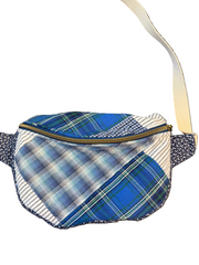Vintage quilt Crossbody bag-blueberry patches