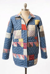 Quilt Barn Jacket (Market Jacket +) "Indigo Days" S-M or M-L