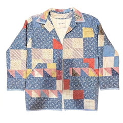 Quilt Barn Jacket (Market Jacket +) "Indigo Days" S-M or M-L