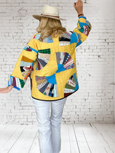 Quilt coat jacket vintage "fan fair"