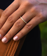 CZ bezel set diamond eternity band