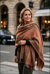 French Harlequin Cashmere shawl