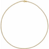 Custom Natural Diamond 14K 16” Necklace