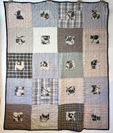 Quilt Lux linen ink block