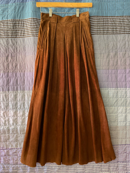 Suede Maxi skirt- size 4
