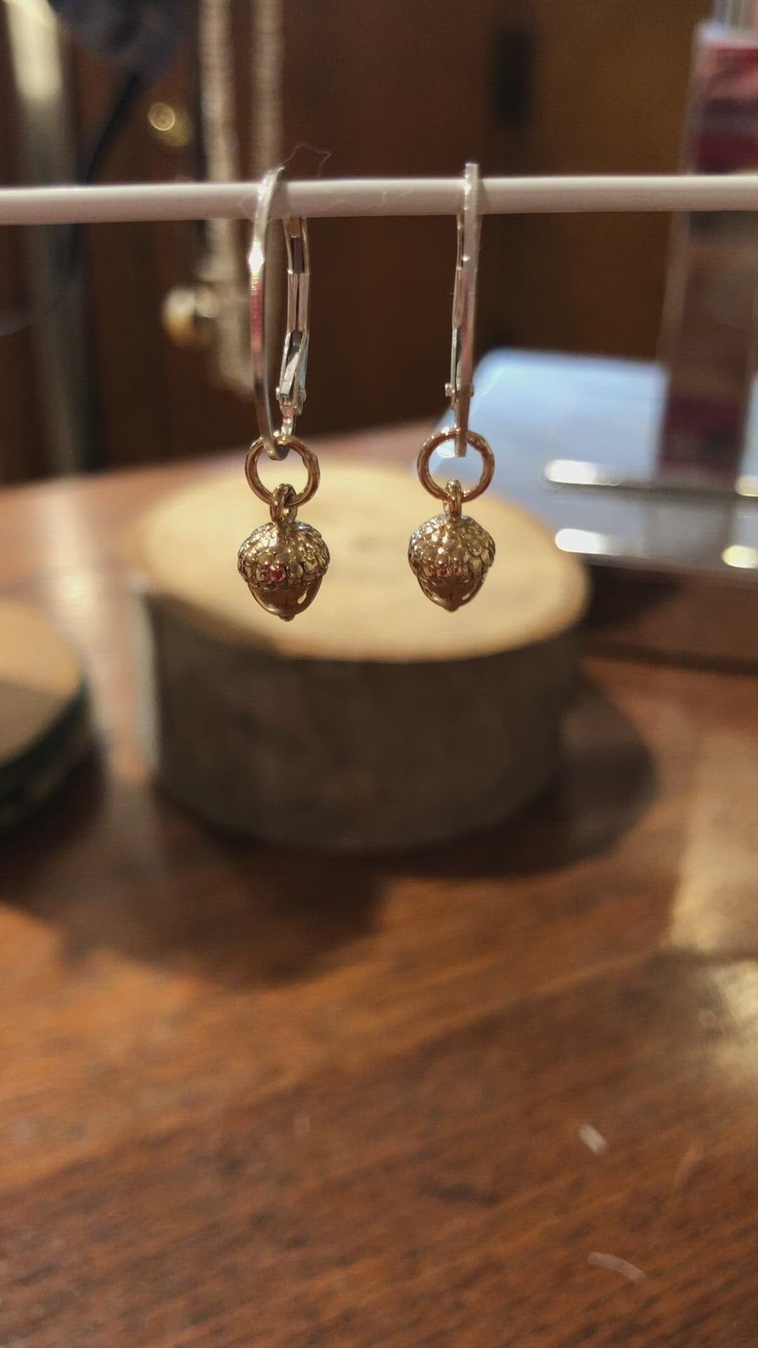 Acorn earrings