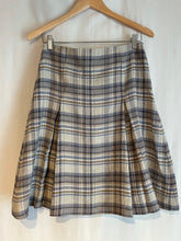 Linen Plaid box pleat skirt - abigailheche