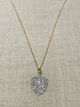 Diamond shield of faith necklace