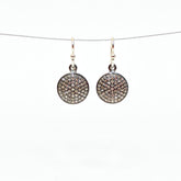 Little diamond full moon earrings sterling - abigailheche